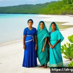 기니비사우의 유네스코 문화유산 - **"A group of proud Bijagós women, dressed in their traditional, modest, and colorful wraps and tops...
